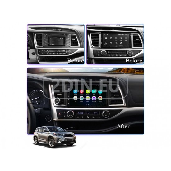 TOYOTA Highlander - 10.1" МУЛТИМЕДИЯ / Навигация android 16